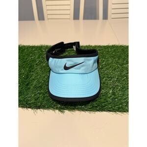 Nike Golf Visor Hat Cap Strapback One Size Blue Adjustable Velcro
